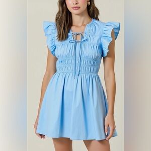 Smocked Mini Dress
